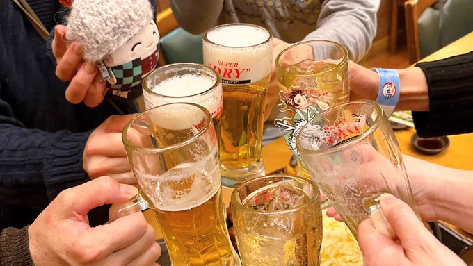 2日間連続で終電までアフターで遊んでいただいた遊んでくれた皆さま、会場でお話してくれた皆さまありがとうございましたまた来年も祭り参加できますように 