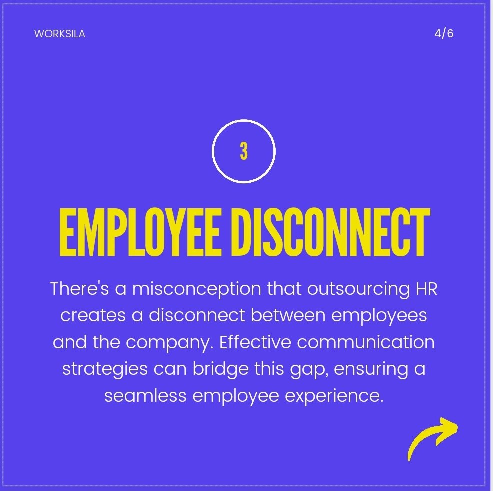 worksila's tweet photo. A common misconception about #HR #outsourcing is that it only benefits large corporations. In reality, businesses of all sizes can leverage outsourcing to enhance efficiency and focus on core functions. #HRSocialHour #ajafor #HRT https://t.co/wtlT7yqxSf