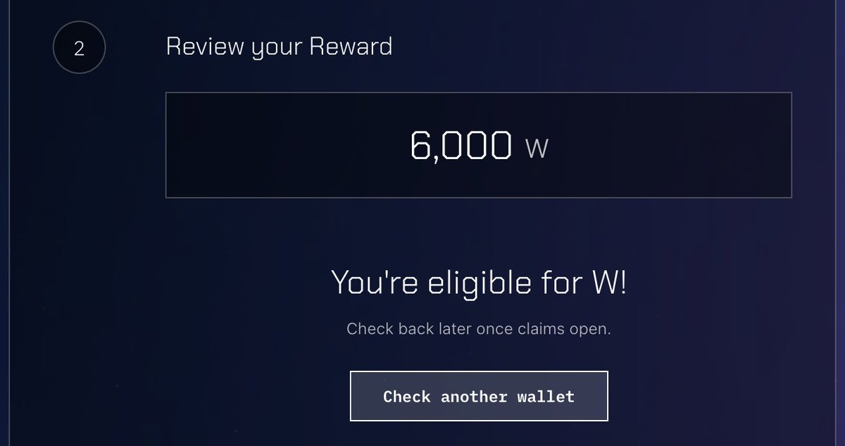Finally my <a href="/DeGodsNFT/">DeGods</a> allocation for $W is showing up. Appreciate you for clarifying everything <a href="/frankdegods/">Frank</a> <a href="/wormholecrypto/">wormholecrypto</a>