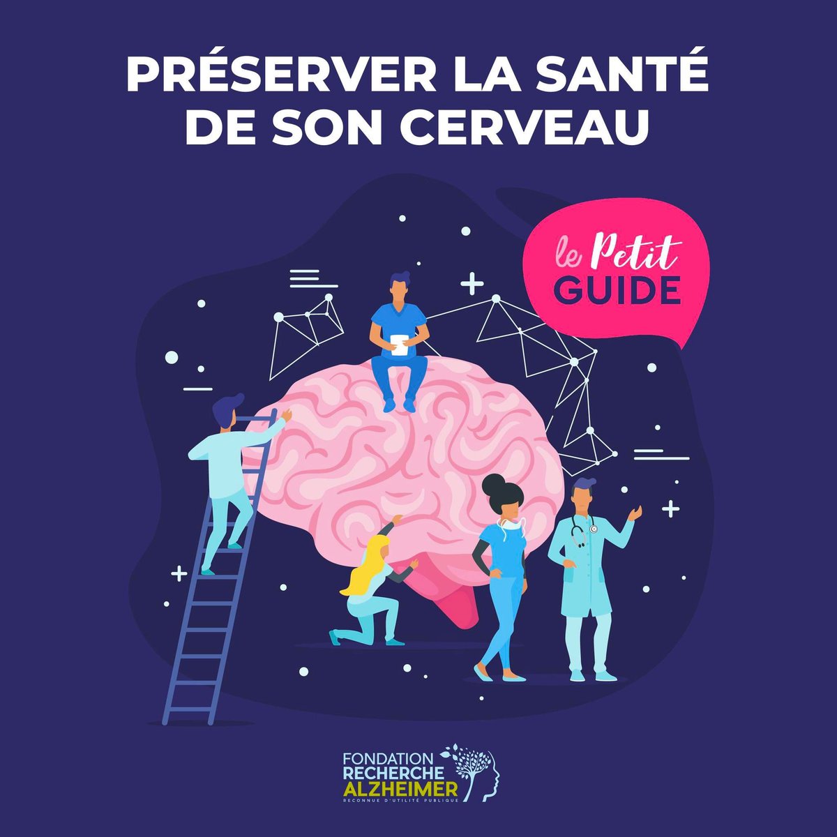 🧠A l’occasion de la @semainecerveau la Fondation Recherche Alzheimer met à jour son petit guide de la santé du #cerveau, en fonction des dernières avancées de la #recherche. Un guide gratuit à télécharger sur le site : alzheimerprevention.info <a href="/CerveauEn/">Cerveau En Seine</a> <a href="/Semaine_Cerveau/">Semaine du Cerveau</a>