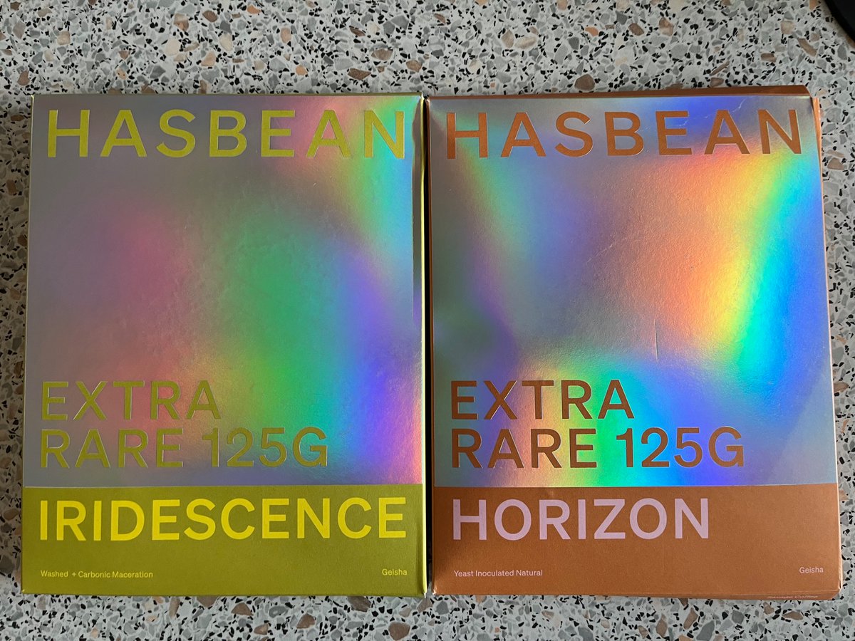 yellowdog815's tweet photo. Just received a shipment of rare coffees from #Hasbean, including Panama Finca Deborah Iridescence &amp; Panama Savage Coffees Horizon Geisha. These unique beans showcase the art of coffee with their distinct flavor profiles. #CoffeeLovers, this is a true treat! https://t.co/6JOUkufbXt