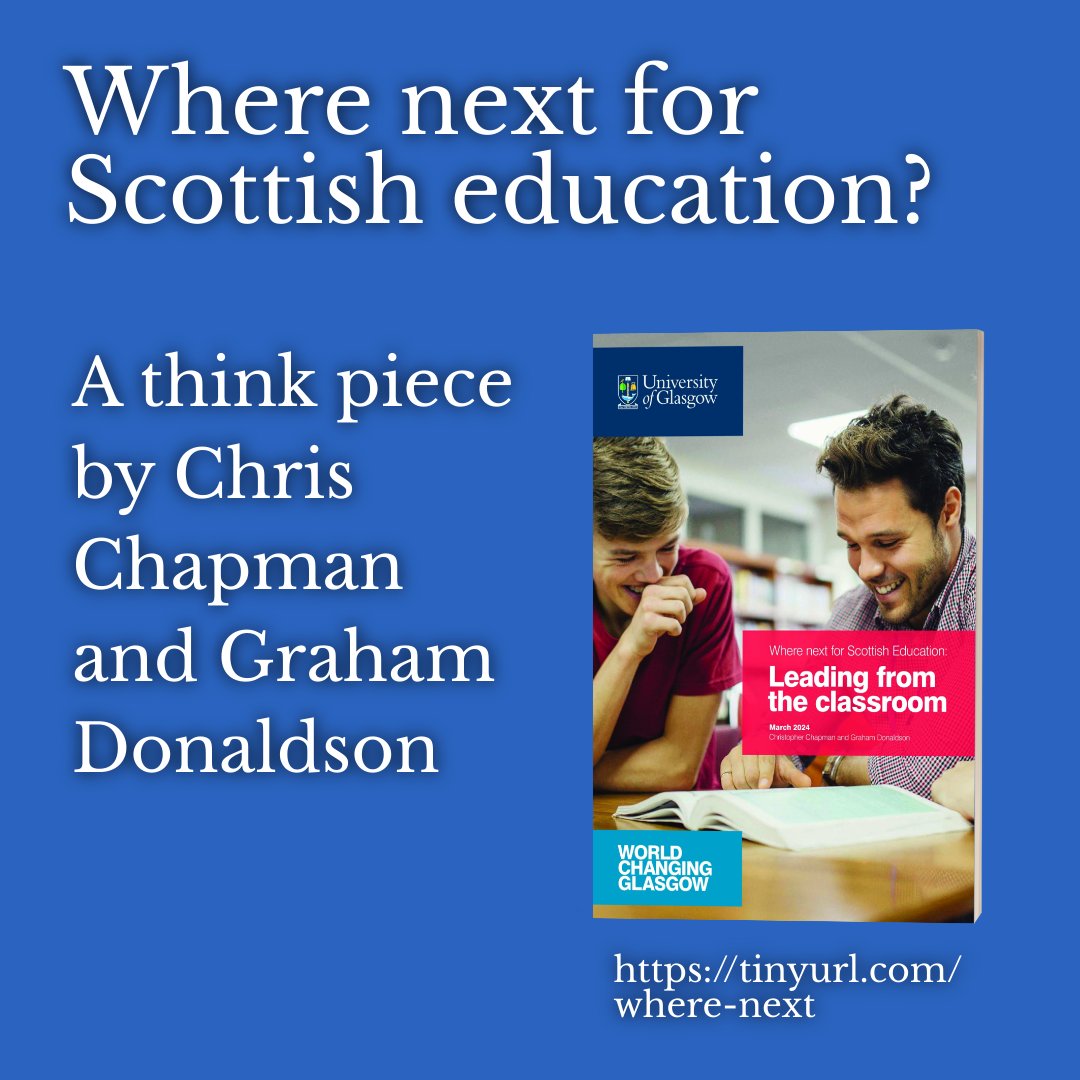 Experts at the University of Glasgow have set out a radical vision that places schools and teachers at the centre of education reform.
In their latest paper on how Scotland’s education system can make a real and long-lasting difference in schools, Professors Chris Chapman and 1/2
