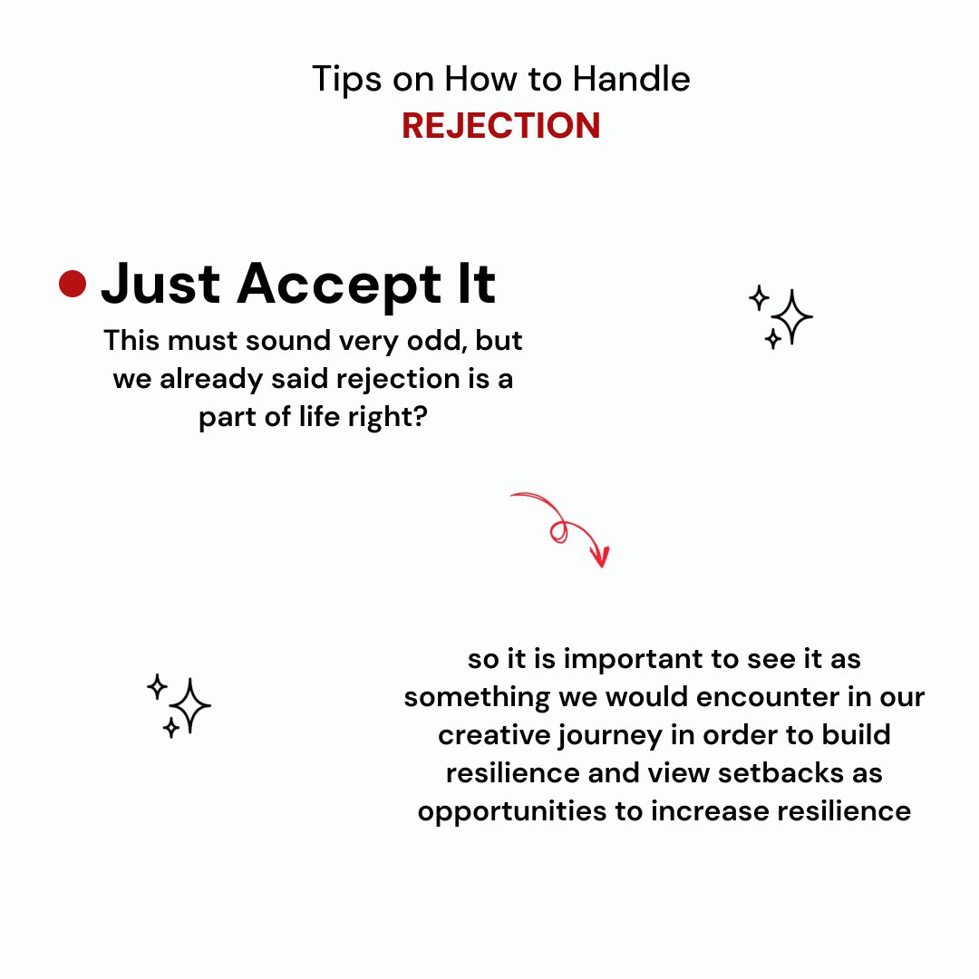 cherrychichiii's tweet photo. “Rejection doesn’t define us, it refines us”. These tips will help navigate rejection with resilience and grace . Swipe through to read . https://t.co/THtA6TVqVm