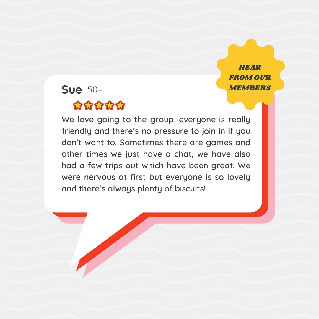 📣 Hear from our members 📣
.
.
#mossley #ASD #nuerodiversity #tameside #saddleworth #socialclub