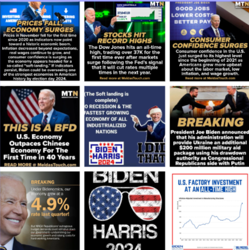 @ByronDonalds Americans are thriving! The economy is roaring! Crime has plummeted!
We are the greatest nation in the world, #ThanksPResidentBiden
#BidenHarris4MoreYears 
#BidenHarris2024 
#VoteBlueToStopTheStupid #TrumpIsNotFitToBePresident 
#DementiaDon