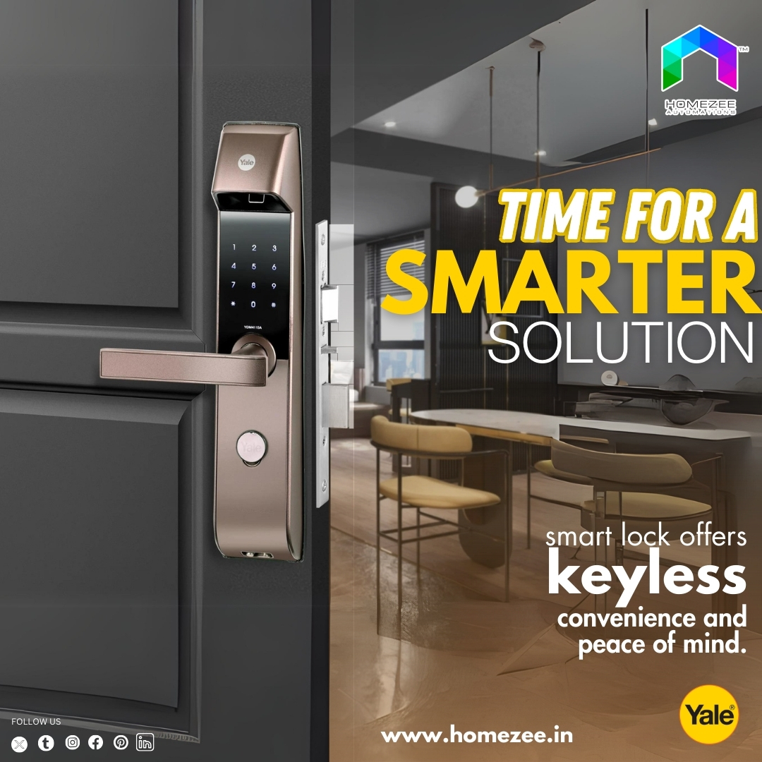 HomezeeSmart's tweet image. Homezee's smart lock gives you keyless convenience and peace of mind. Learn More! #HomezeeSecurity #SmartLockLife #Homeautomation