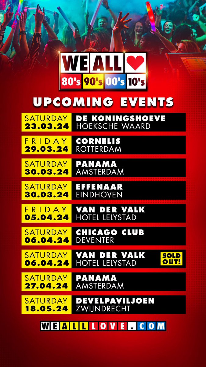 WeAllLoveTeam's tweet photo. Er staan weer mooie edities op de agenda! Tickets via https://t.co/vQQo2igqWl https://t.co/zG2mm3MAqc
