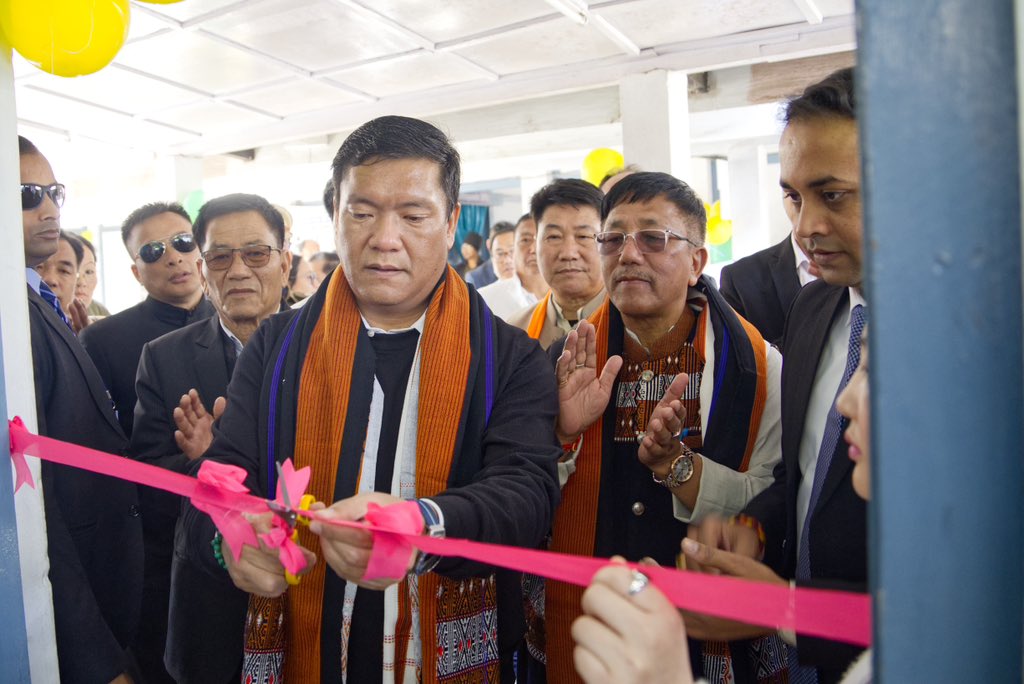 PemaKhanduBJP's tweet photo. A milestone moment!

Today launched an AI-based telehealth facility at Gyati Takka General Hospital in Ziro.

This pilot project in Ziro and Tawang will revolutionize healthcare delivery in the region.

Proud that Ziro Telehealth facility leads the way in Northeast!

Thank you Hon Min Shri @TakiTage Ji, DC Shri Vivek HP Ji, SP Shri Keni Bagra Ji, and @BJP4Arunachal leaders Shri Nani Lajie Ji and Shri Nani Oppo Ji for gracing the occasion.