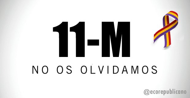 ecorepublicano's tweet photo. Hoy se cumplen 20 años. No os olvidamos. #11M20años https://t.co/CTjjJEnjpo