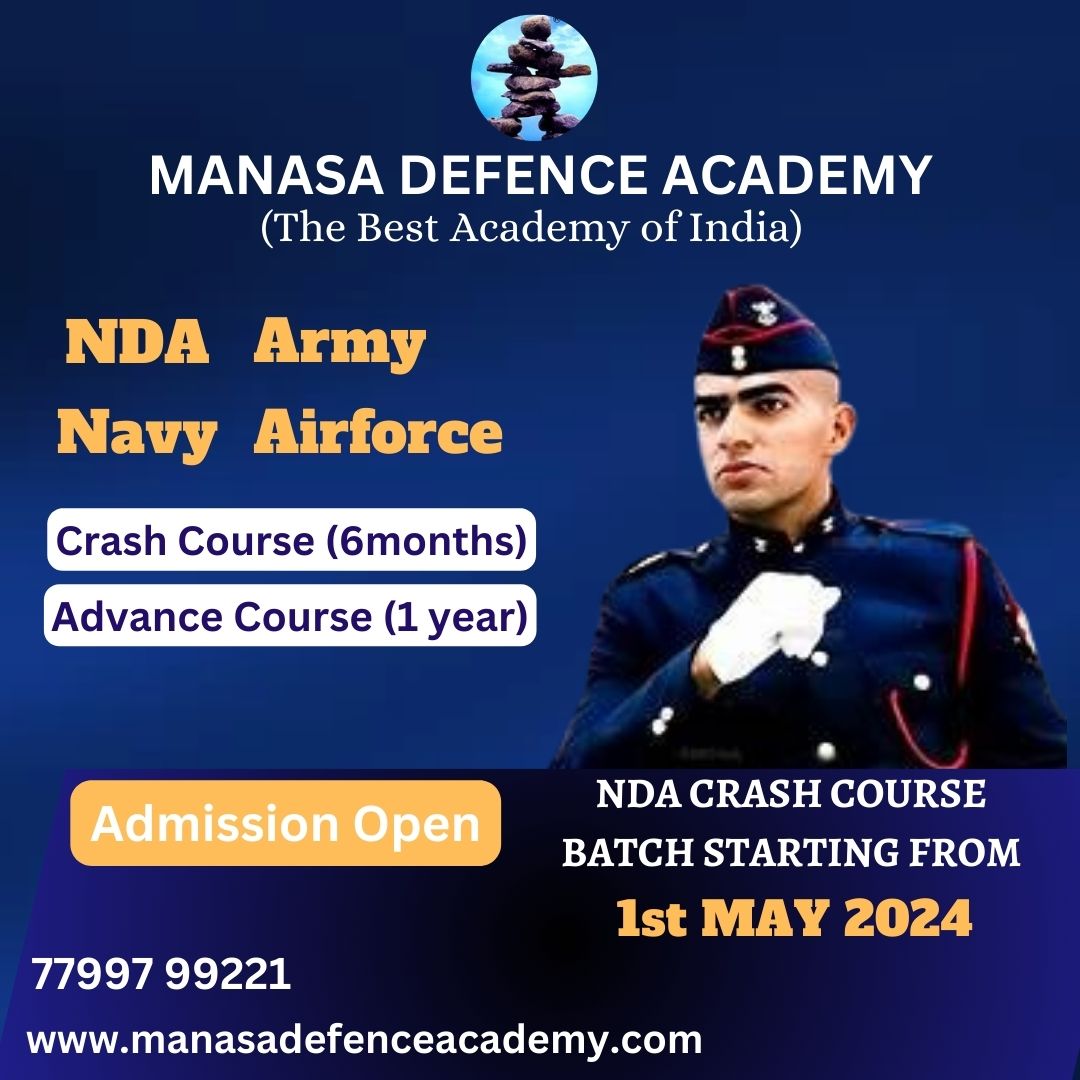 NDA Crash Course batch Starting from 1st May 2024

#ndacrashcourse #ndatraining #nationaldefenceacademy #manasadefenceacademy #ndaexampreparation #ndacoaching #ndasyllabus #ndacrashcourse2024 #bestndacoaching   #ndaonlinecoaching #ndavideolectures #ndacrashcoursebatch