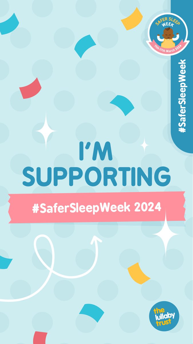 Safer Sleep Week starts today 🚼💤 #SaferSleepWeek2024