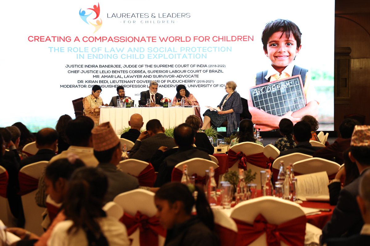 The second half of our Conclave, Creating a Compassionate World for Children, has commenced! We start with an esteemed panel discussing the role of law &amp; social protection in ending child exploitation - follow us to hear more.