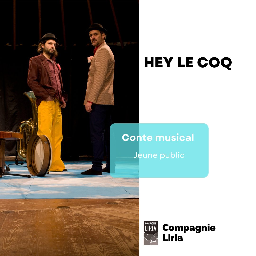 CompagnieLiria's tweet photo. [HEY LE COQ] 
"Hey le coq" revient en 2024 pour de nouvelles représentations. 
Ne les manquez pas !  

#simonpitaqaj #comédien #compagnieliria #culture #theatre #cieliria #théâtre #spectaclevivant #spectacle #artist #artistes #musique #music #conte #contemusical #contemusicale https://t.co/ASfZcdEZPH