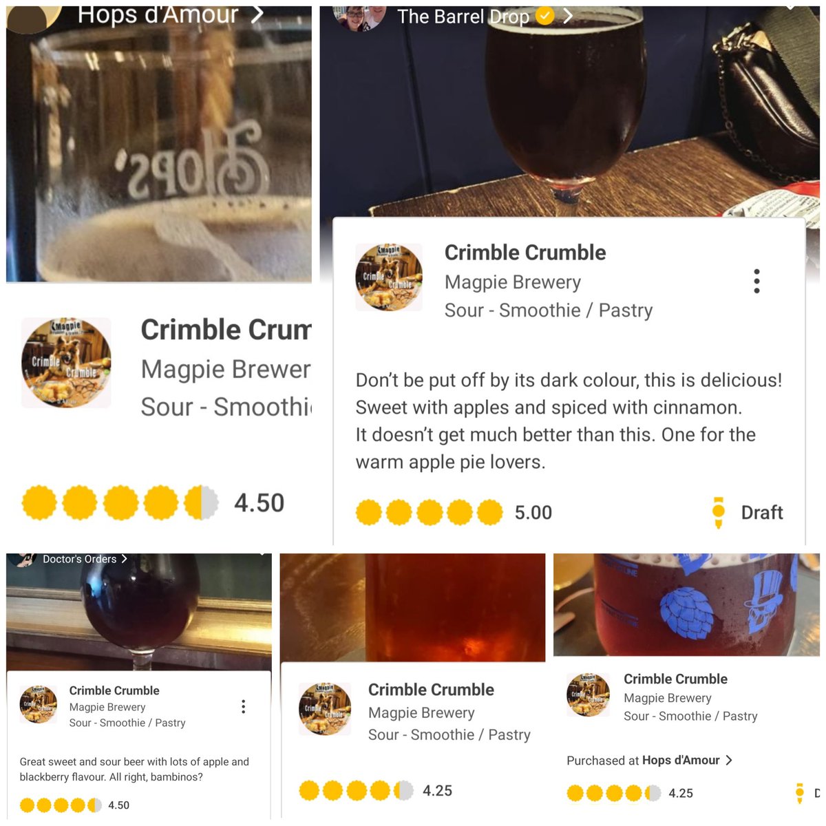 SOURS AREN'T REAL BEER 

Nice tho

Only 1 keg left

#craftbeer #fridaynightdinner #sour #Apple #pastry #nottingham #Magpie #taproom #untappd #pub