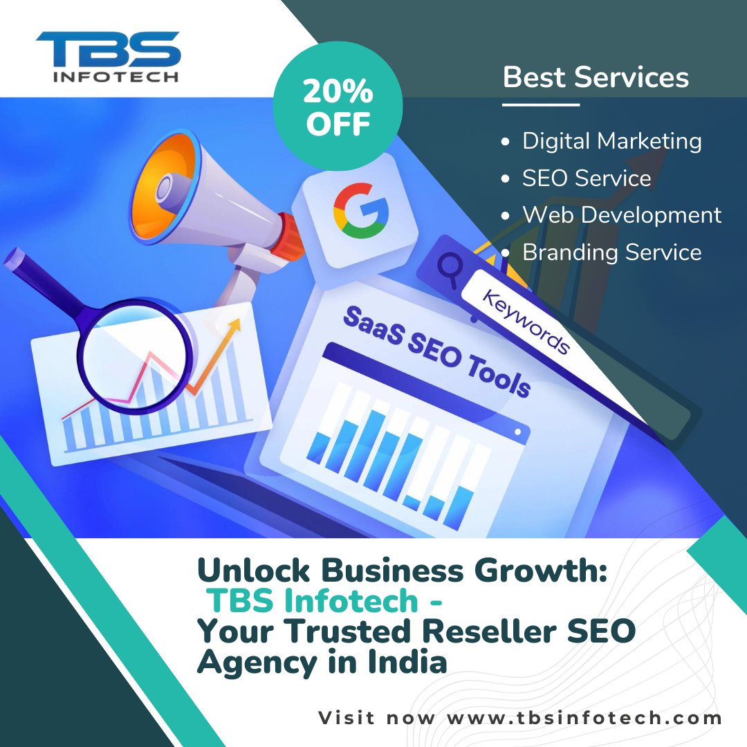🚀 Empower your business with TBS Infotech! 💼 As a premier reseller SEO agency in India, we offer tailored solutions to boost your business' online visibility and drive organic traffic. Partner with us to unlock new avenues of growth and success for your agency.🌟

#ResellerSEO