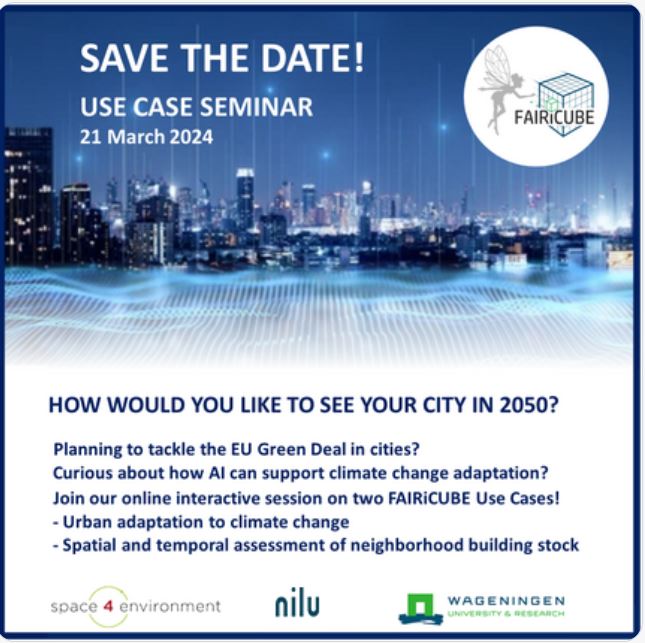 Pssst ... 10 days left until our @FAIRiCUBE Use Case Seminar! Don´t miss our experts from @space4env and @NILU_now! 🚩21 March 🕘9.30 -11.30 CET Sign up here:👉 bit.ly/3T1xz6G