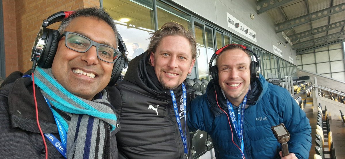 Really enjoyed being back at @burtonalbionfc on Saturday doing co-commentary for @theposh Posh+ with Chris and @Wembley92 Great to see so many familiar faces! Great club full of top people! Good luck for the home straight! 👍👊❤️