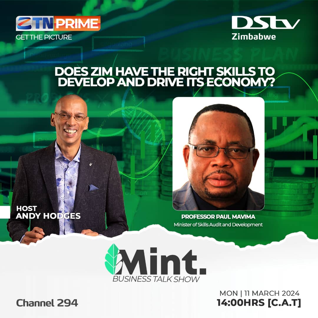 This Monday at 1400Hrs on @ZTNPrime, the Minister of Skills Audit and Development, @ProfPMavima discusses the question: Does Zimbabwe have the right skills to develop and drive the economy? @RudoChitiga @LangtonMabhanga @justinechinz @chinoperekwei @InfoMinZW @JustinMahlahla