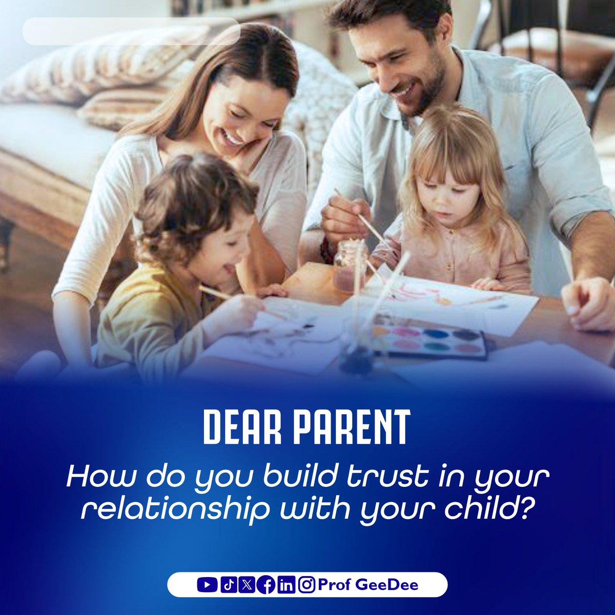 By working together, you can build a solid foundation for success.

Remember, teamwork makes the dream work!

#earlyyears
#earlylearning
#earlychildhooddevelopment
#dearparentseries
#profgeedee