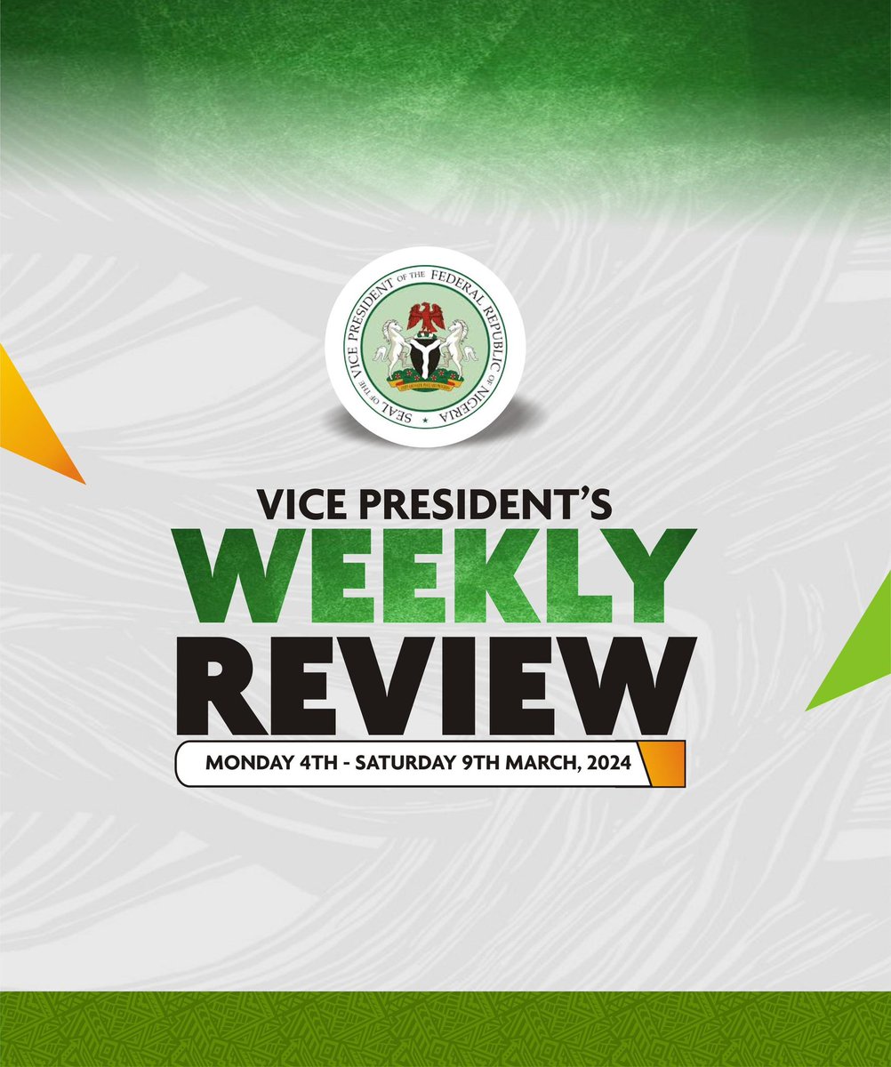 Comr_Shettima's tweet photo. Vice President, Senator @KashimSM's weekly review. 

4th - 9th, March 2023.
 
*#KSMWeekInReview* https://t.co/cmk0kKXQkR