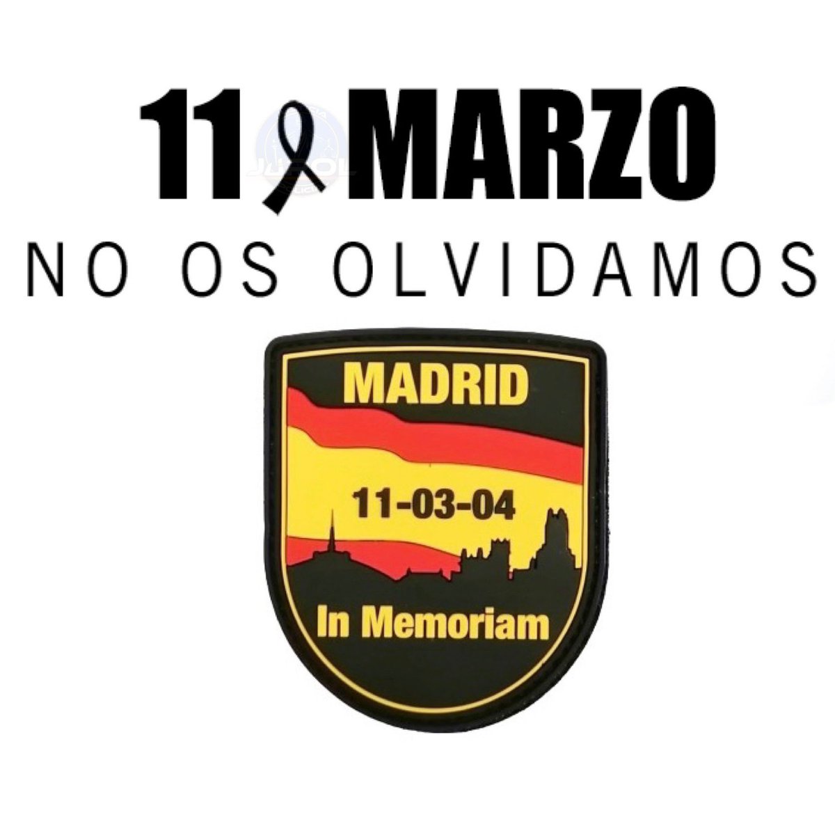 Nuestro recuerdo y oración en el día de hoy para las víctimas del 11M cuando se cumplen 20 años de aquella espantosa tragedia.
#11M20Aniversario