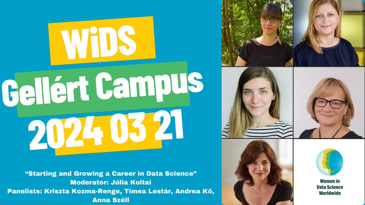 Are you ready to elevate or get started with your #DataScience  #career?  <a href="/koltaijuli/">Julia Koltai</a>  <a href="/annaszell/">Anna Szell</a> <a href="/TimeaLestar/">Lestár Timea</a> Andrea Kő, Kriszta Kozma-Renge  will participate in a panel discussion about “Starting and Growing Data Science Careers”. Register for <a href="/BudapestWids/">WiDS_Budapest</a>  today!