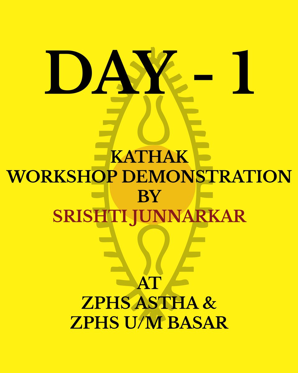 Day 1 of Kathak workshop demonstration by srishtijunnarkar at ZPHS ASTHA and ZPHS U/M BASAR

#kathakdance #kathak #kathakdancer #workshop #demonstration #spicmacayofficial #spicmacay #smrguktb #rguktbasar #kathakdance #kathakworkshop #kathakdancersofindia #kathakperformance #zphs