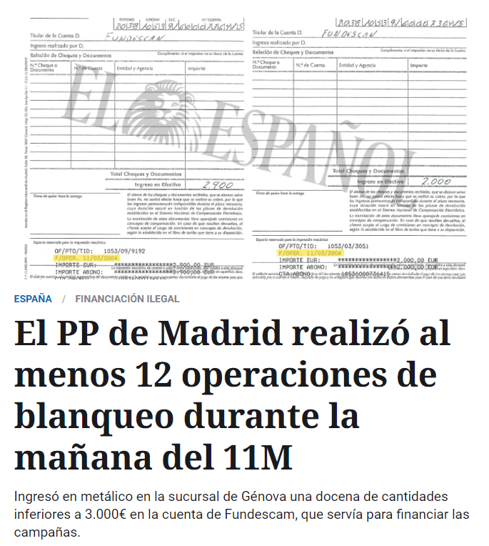 Ivanjode's tweet photo. Yo solo pasaba por aquí para recordar que el 11-M el PP a parte de mentir a todos los españoles, esa mañana se dedicaba a blanquear dinero.
 #11m20anos https://t.co/Qp67K6QIRI