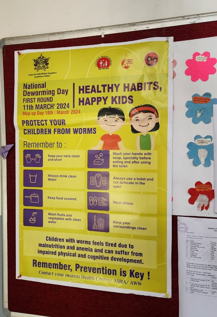 Happy to see #NationalDewormingDay bserved in #Sikkim covering ages from 1-19 years , using updated IEC material , in and out of school supporting #Nutrition as a critical area for support-Healthy children make heathy future !@NRHMSikkim @JhpiegoIndia @UNICEFIndia @NutritionIntl