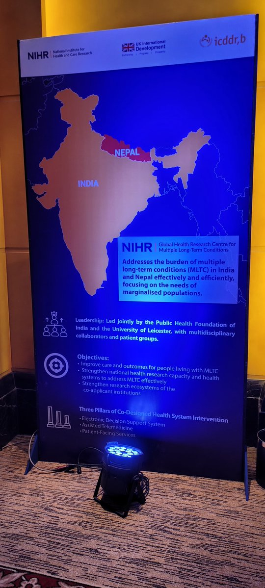 At the @NIHRglobal Health Research Centres Symposium, Dhaka @DrMonikaArora Dr Mansi Chopra @HIA_NCD @HRIDAY and Professor @kamleshkhunti #UniversityofLeicester shared insight on research and experiences of people living with #NCDs and #MLTC
