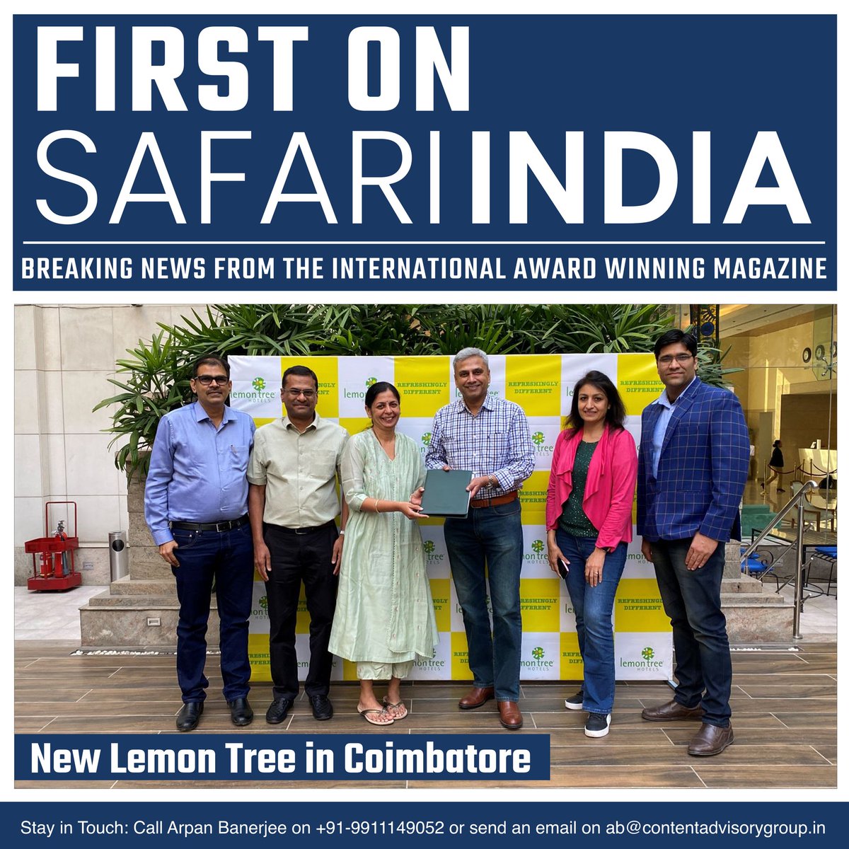 .<a href="/LemonTreeHotels/">Lemon Tree Hotels</a> has announced the signing of its newest property, Keys Lite by Lemon Tree Hotels, Coimbatore. The hotel is expected to open in FY26 and will be managed by Carnation Hotels Private Limited, a wholly-owned subsidiary, and management arm of Lemon Tree. 

#hotels