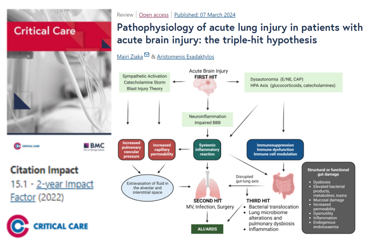 #CritCare #OpenAccess 

Pathophysiology of acute lung injury in patients with acute brain injury: the triple-hit hypothesis

Read the full article: ccforum.biomedcentral.com/articles/10.11…

<a href="/jlvincen/">Jean-Louis Vincent</a> <a href="/ISICEM/">ISICEM</a> #FOAMed #FOAMcc