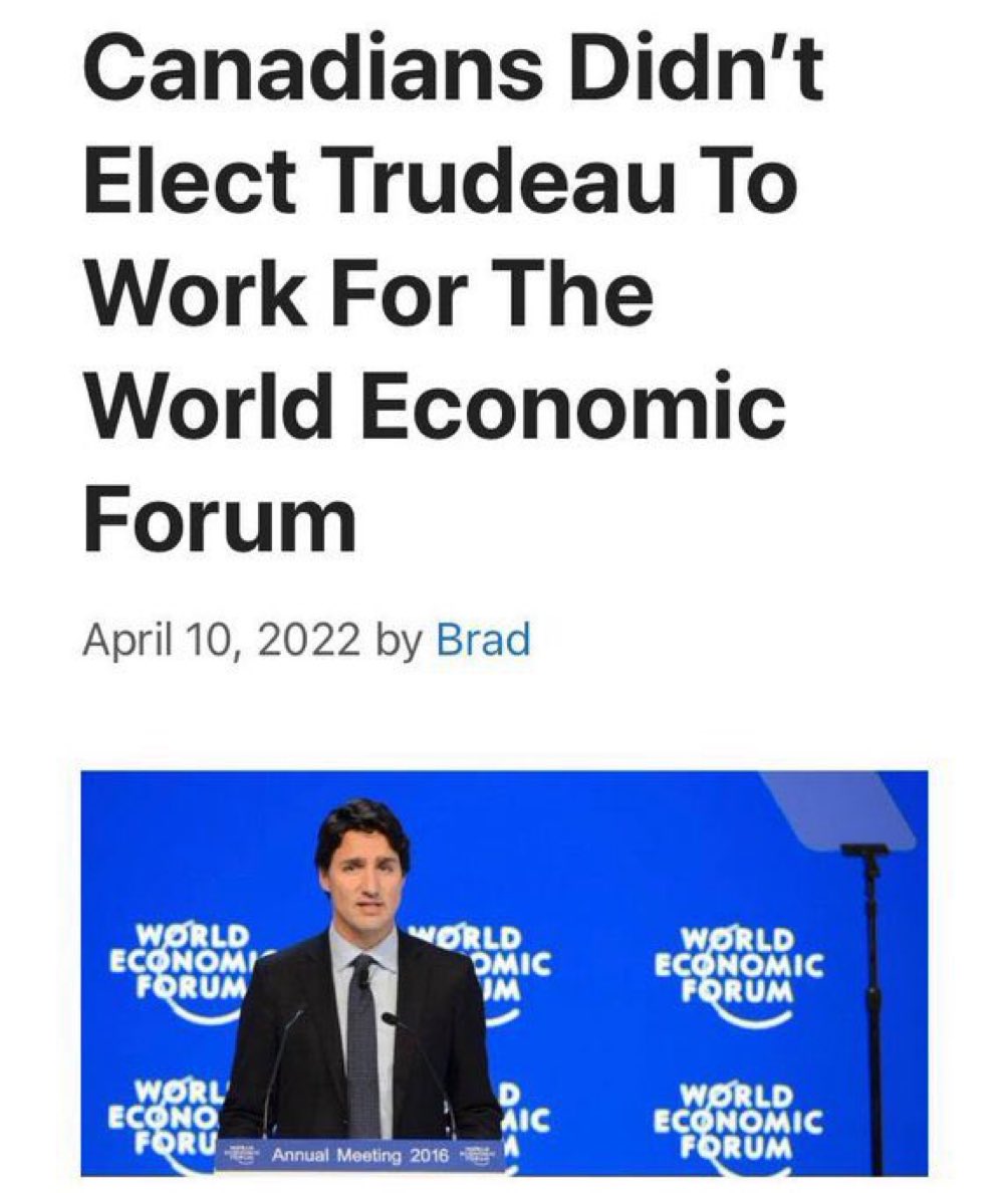 Concern70732755's tweet photo. I urge all Canadians when you finally get a chance to vote to ensure that your candidate isn’t affiliated or ideologically aligned with the WEF agenda -we want MP’s that will prioritize Canada ! 

Your thoughts ? https://t.co/Xbc92y3tvg