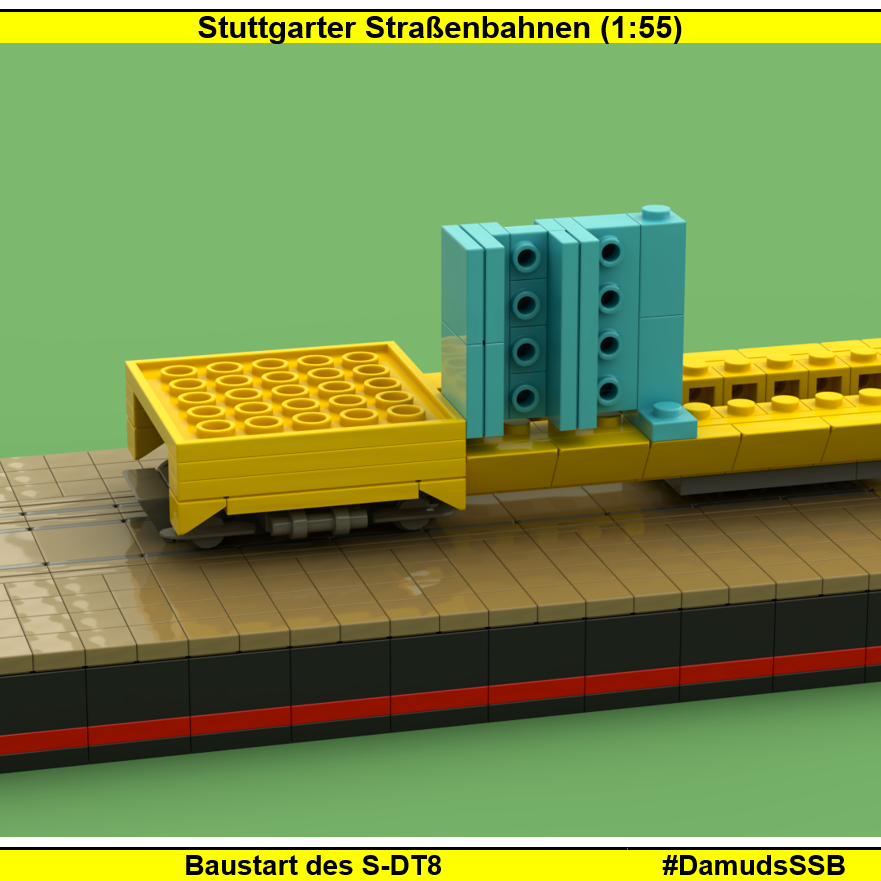 MartyRenger's tweet photo. Der S-DT8 musste sich lange gedulden. Jetzt entsteht er auf Euren Wunsch im Maßstab 1:55. Bald kann er sich mit dem GT4-S das Dreischienengleis teilen.
Alles zu meinen SSB-Lego-Modellen unter #DamudsSSB
#Stuttgart #Straßenbahn #SDT8 https://t.co/IFFNorSYEH