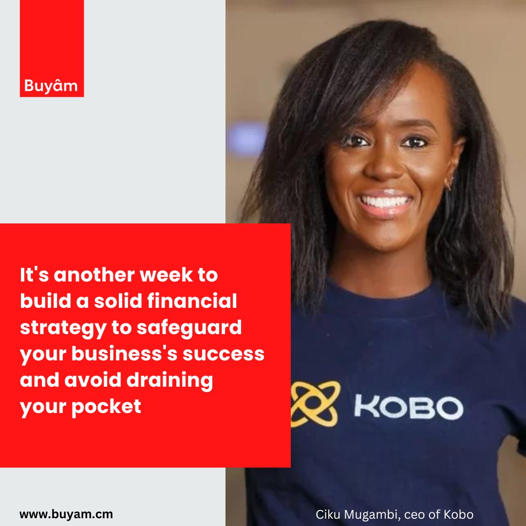 The strength of a startup or any business doesn't just lie in the brilliance of its idea or the dedication of its team, but also in its ability to fuel growth through smart financial maneuvers.

#Buyam @CikuMugambi @kobo_360

#buyammotivation #mondaymotivation #kobo  #growthhacks