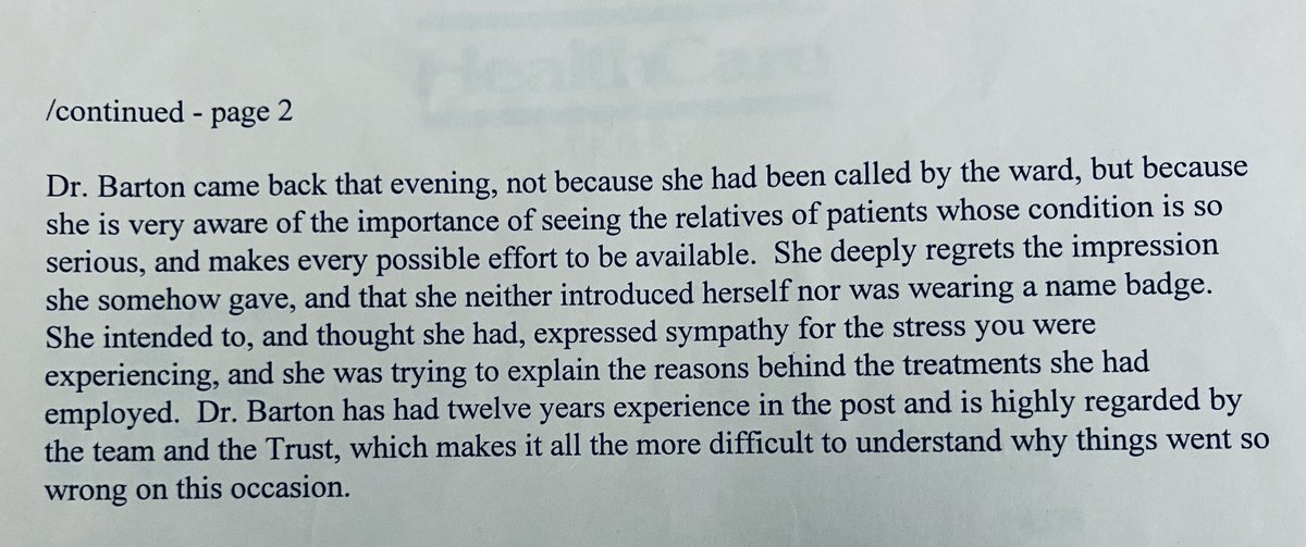 @Amanda_M_Hunter @Hazelgrove_5 @Whistler_News @CompassnInCare @NHSCHC_SCANDAL @thepenof @CampaignNhs @NHS100K @NHSwhistleblowr @RestoreTheNHS @ang__johnson @natalyanderson @court_crisis @CoruptionHater7 Agree! Disregarding HumanLife collusion/lying/destroying & withholding evidence/gaslighting #VictimsOfGosport Imagine..ChiefMedicalOfficer never informs Public of Police Investigation of alleged unlawful killing 1998-21 why? A further126 died CEO response👇🏻January 2000