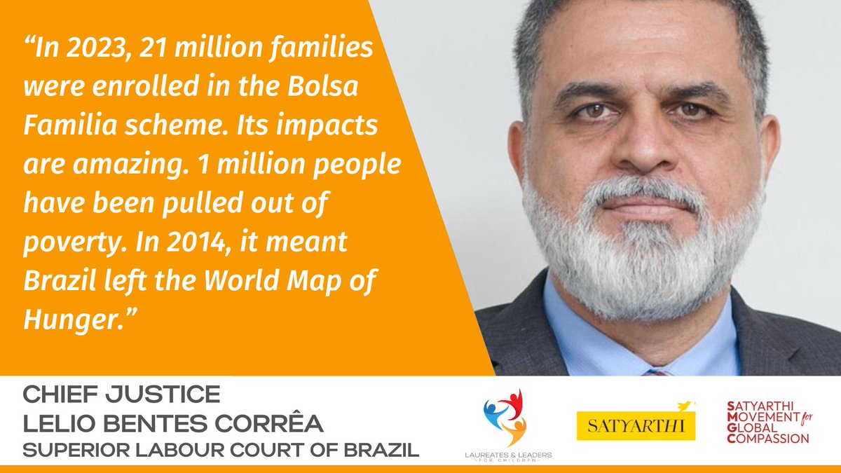 The #BolsaFamilia has had a huge impact on poverty reduction in #Brazil. Chief Justice Lelio Bentes Corrêa of the Superior Labor Court - &amp; lifelong campaigner for #LabourRights - demonstrates what happens when #SocialProtection is a priority.
