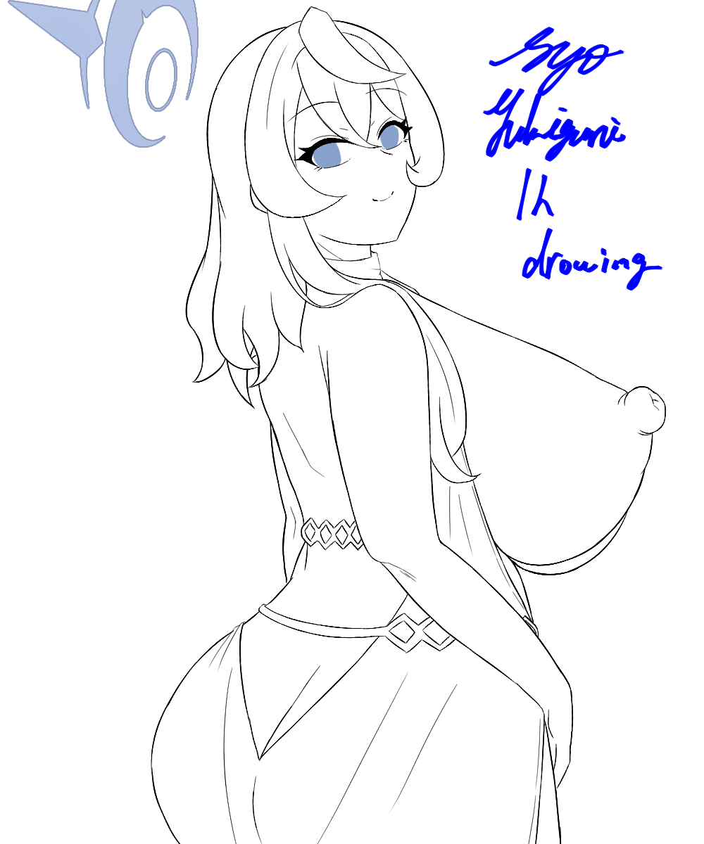 #ブルアカ
#天雨アコ 
ラフガキ 