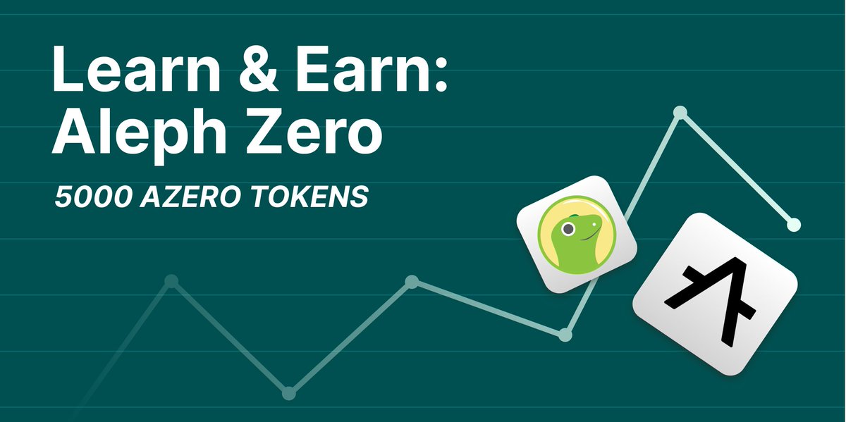 CoinGecko x Aleph Zero Learn & Earn 📚→💰 We've partnered with @Aleph__Zero on a Learn & Earn campaign! Simply watch, learn, and ace the quiz to win a share of 5000 $AZERO. 1,000 lucky participants will be selected through a raffle. Join now ➡️ landing.coingecko.com/earn/what-is-a…