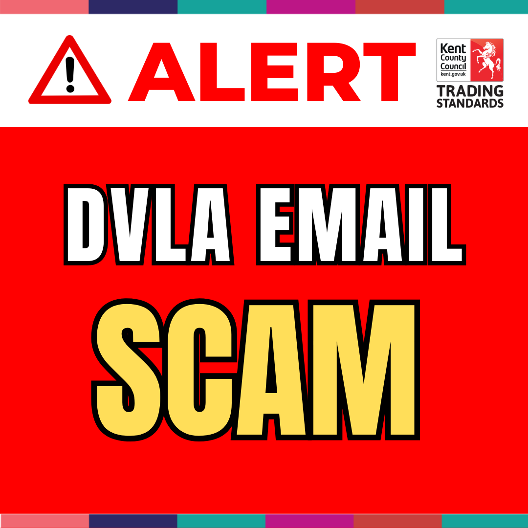 #ScamAlert ⚠️ Fake email impersonating DVLA sent to Kent residents ⛔ We have received information that Kent residents have received emails claiming to be from the DVLA asking them to fill out a form and provide bank account details. #CostOfLivingCrisis #Kent #Fraud