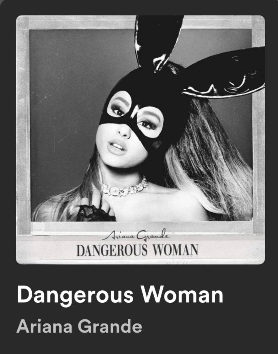 RASHMIKAMusick's tweet photo. 8 years ago today, Ariana Grande released a song called "Dangerous Woman" and now it's streaming over 1B streams on @Spotify 

#arianagrande #Dangerous #woman #music #musicnews #Spotify_TJ https://t.co/9bK4gupzn7