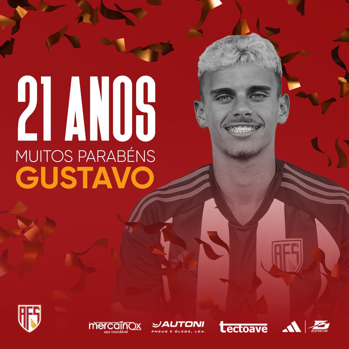 𝑴𝒖𝒊𝒕𝒐𝒔 𝑷𝒂𝒓𝒂𝒃𝒆́𝒏𝒔 Gustavo Mendonça 🥳

O nosso atleta completa hoje 2️⃣1️⃣ anos!

Deixa-lhe uma mensagem nos comentários ⬇️