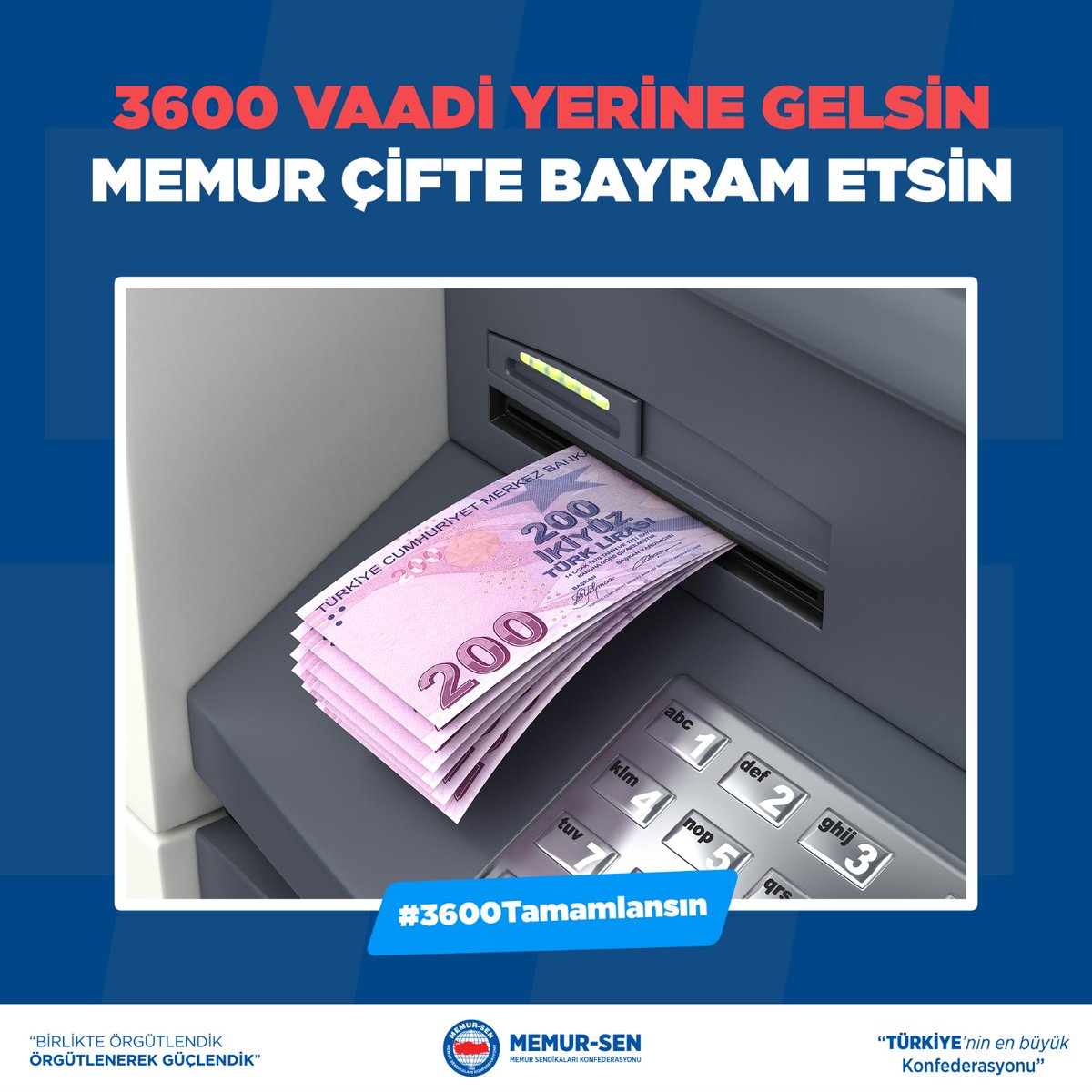 Memur ve memur emeklisine 3600 ek gösterge verilmeli kayıplar telafi edilmelidir #3600Tamamlansın