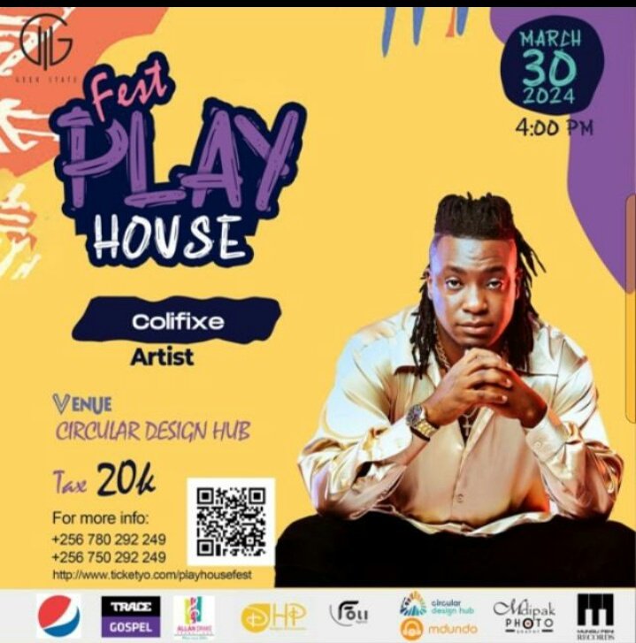 Better secure your tickets now!!  😎 
#PlayHouseFest  Class of 2024 🎧 featuring @URBANDJAY  @levixone  @Dj_Robinkist  @Colifixe   
30th March 📌 Design Hub Bugolobi 
#SrVictor256 #HypeTakeOver 
#EssentialMediaGroup ✒