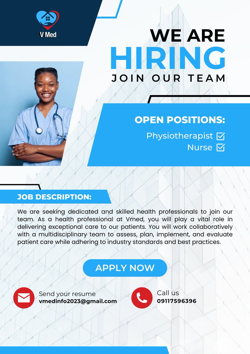 Vmed2023's tweet photo. WE ARE HIRING!! 
Send your resume to vmedinfo2023@gmail.com https://t.co/LDOtNTlLPV