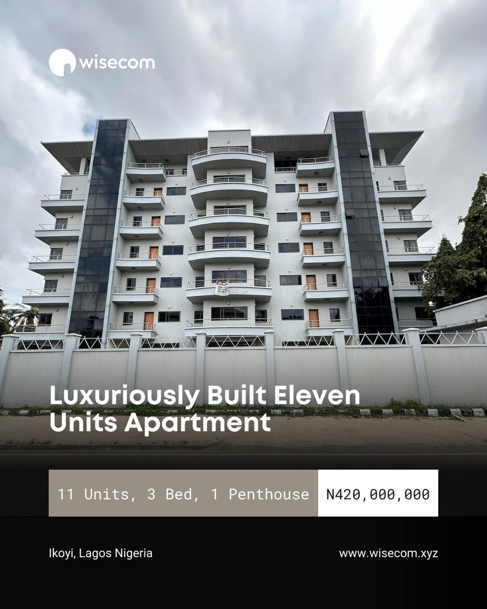 WeAreWisecom's tweet photo. - Master Suite With Walk-in Closet
- Fantastic Sanitary Wares et..
Selling Price: N420 million Naira per unit.
Option for Lease is available at N15m P/A.
.
Tel: +2348097370052, 08036304500
Website: https://t.co/dsbVTluJpu
.
#wisecom #realtorinlagos #ikoyigolfclub https://t.co/kb2kS9GmPn