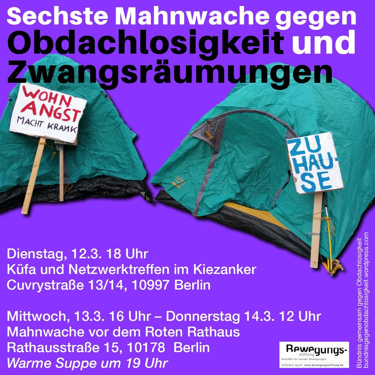 hab_ich_saath's tweet photo. Kommende Woche ist zum sechsten mal Mahnwache gegen #Obdachlosigkeit und Zwangsräumungen.

Wir werden auch mit einem Infostand dabei sein mit vielen anderen starken Inis! https://t.co/vAqOcraB0u