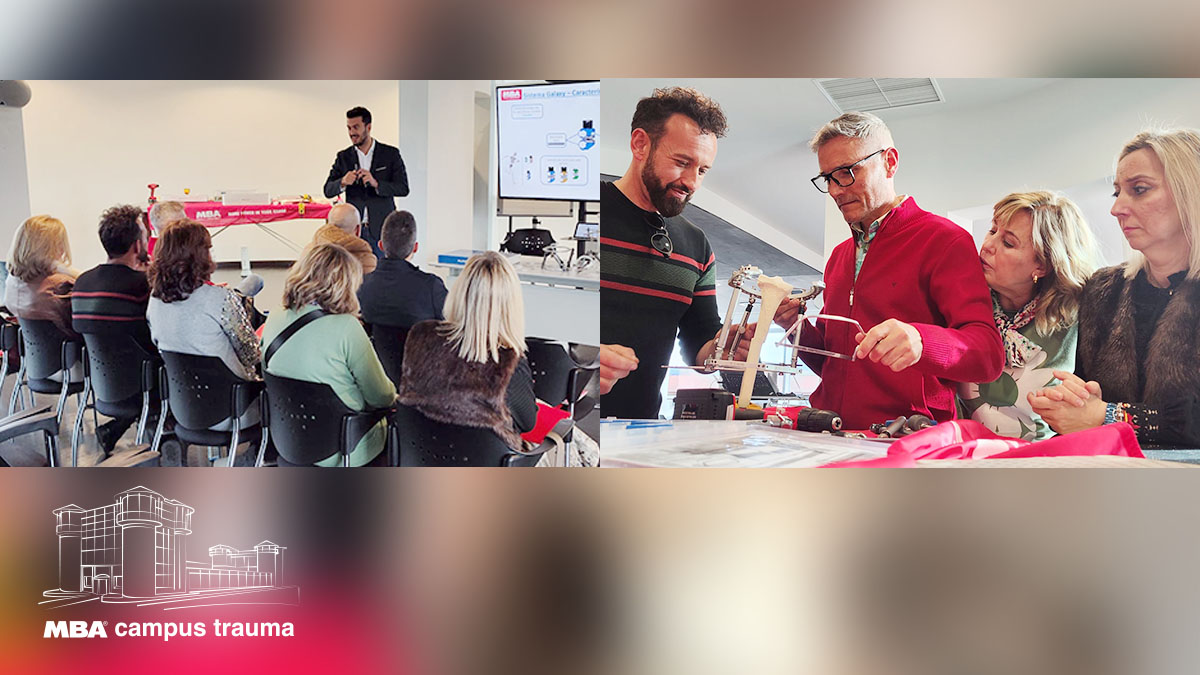 MBA_eu's tweet photo. La pasada semana organizamos en nuestra sede central, en Gijón, una nueva edición del MBA Campus Trauma. Una jornada teórico-práctica en la que profundizamos en las claves de la fijación externa para el control de daños y en la fijación circular.
#formación #Orthofix https://t.co/JTQ7OuJCTM
