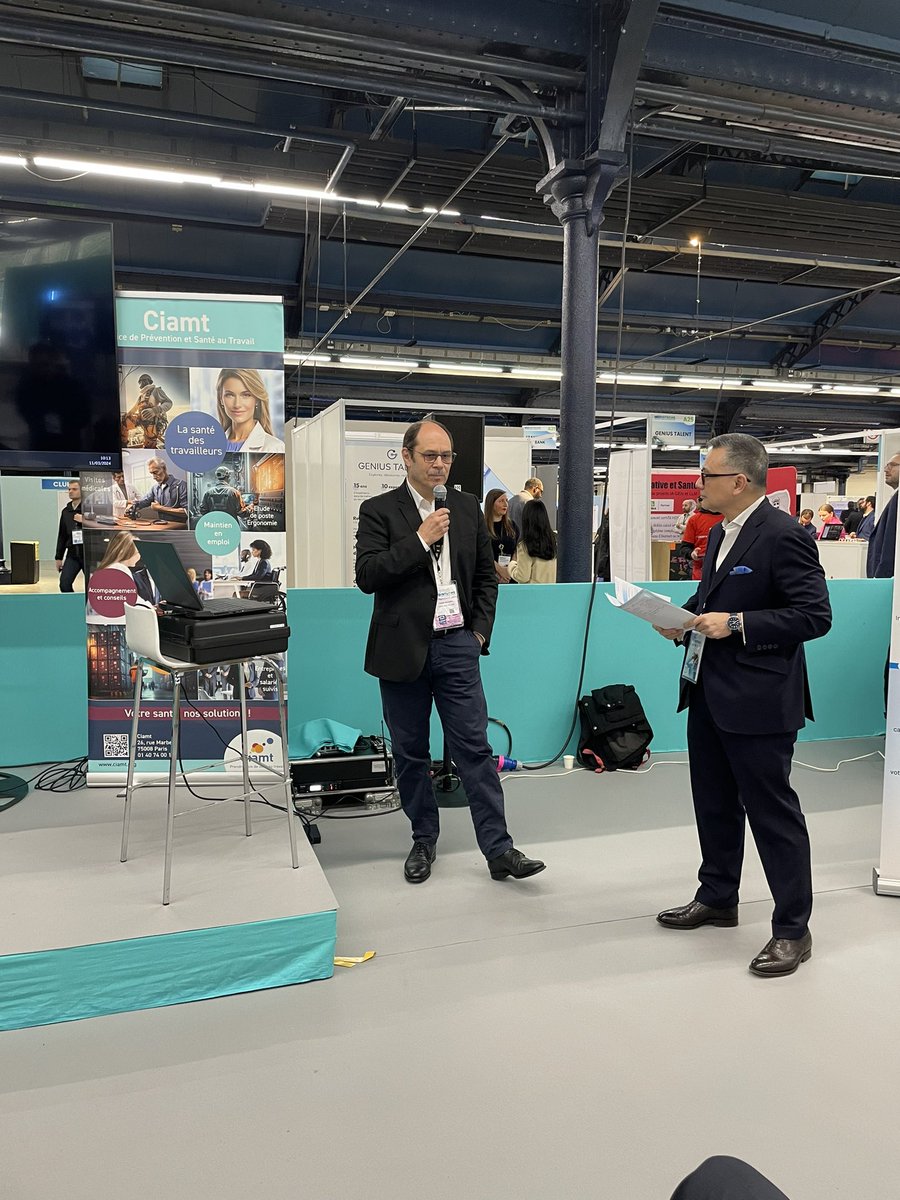 Le_Ciamt's tweet photo. 🏁 C’est parti pour la première conférence ! @Assur_Maladie nous parle des mesures à mettre en place pour prévenir les risques dans le BTP 👷#MedInTechs #MedInTechs2024 https://t.co/oMZfPsjesn
