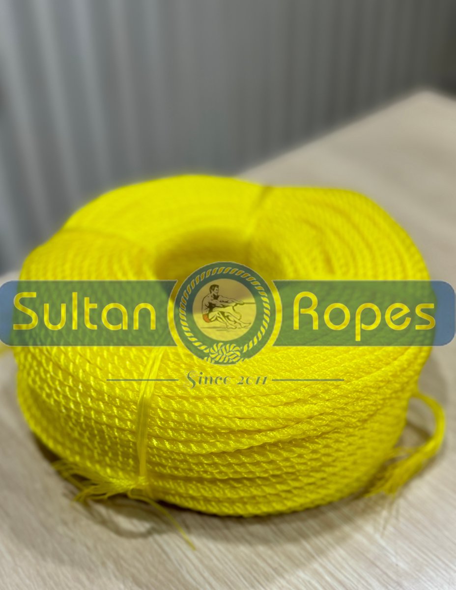 SultanRope's tweet photo. 2.8MM Premium Shiny HDPE Rope
UV Resistant Superior Quality
3mm x 500 gram Plastic Ropes
Red,Blue,Green,Orange,Yellow Polyethylene rope
100 meter, 110 meter, 100 yards
40FT HC FCL
Shiny PE Rope
3&amp;4 Strand Nylon Rope
PP/PE Rope
PolySteel Rope Manufacturer and Exporter https://t.co/y5p5VJBIqf